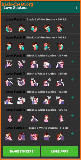 Cute Couple (Love) Stickers For WhatsApp screenshot