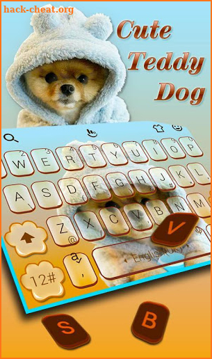 Cute Dog Keyboard Theme screenshot