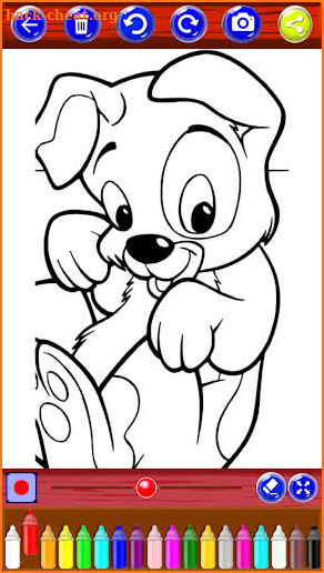 Cute Dogs Coloring Pages screenshot