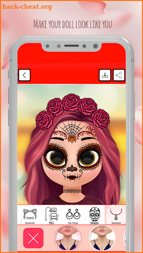 Cute Dollicon Doll Face Avatar screenshot