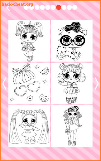 Cute Dolls lol Glitter Coloring Book 👗💖 screenshot