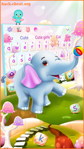 Cute Elephant Keyboard screenshot