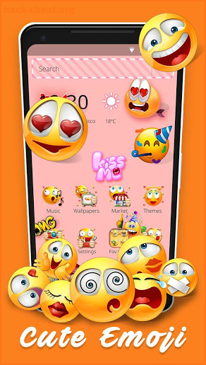 Cute Emoji Launcher 2018 screenshot