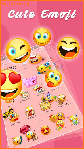 Cute Emoji Launcher 2018 screenshot
