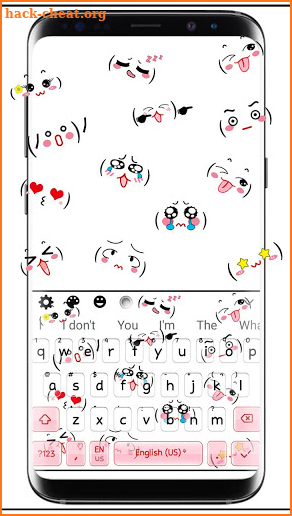 Cute Emoticons Keyboard screenshot