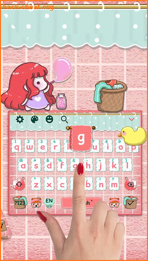 Cute Fairy Keyboard Theme screenshot