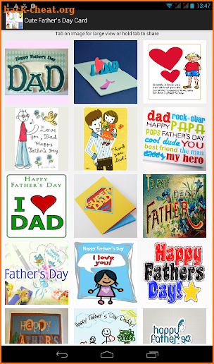 Cute Father's Day Card screenshot