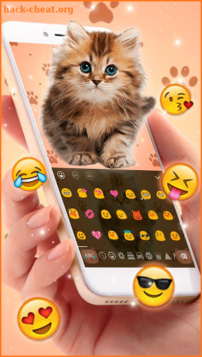 Cute Fluffy Kitty Keyboard screenshot