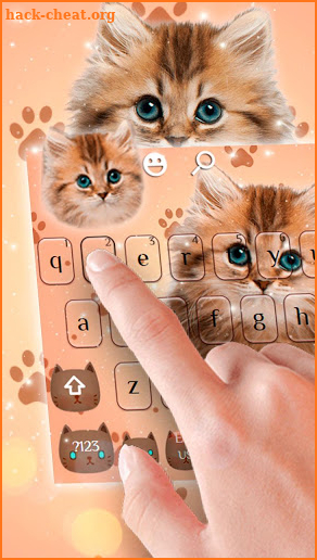 Cute Fluffy Kitty Keyboard screenshot