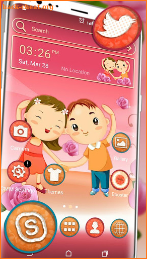 Cute Friendship Launcher Theme screenshot