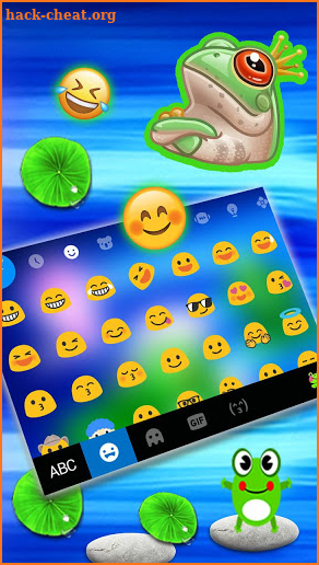 Cute Frog 3d Keyboard Theme screenshot