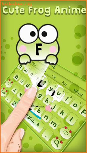 Cute Frog Anime Keyboard screenshot