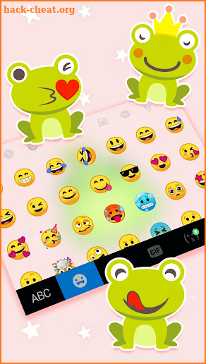 Cute Frog Green Themes screenshot