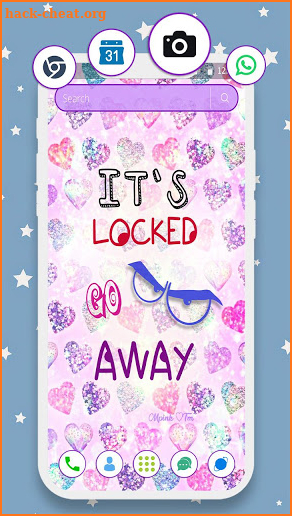 Cute Girly Lock screen Launcher Theme screenshot