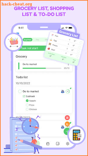 Cute Grocery & Shopping List screenshot