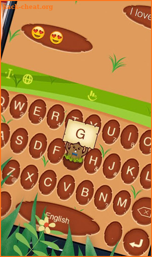 Cute Groundhog Keyboard Theme screenshot