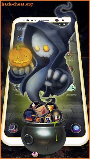 Cute Halloween Ghost Theme screenshot