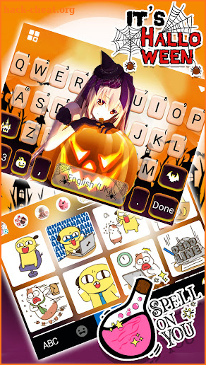 Cute Halloween Girl Themes screenshot
