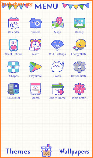 Cute Icon Friends Theme +HOME screenshot