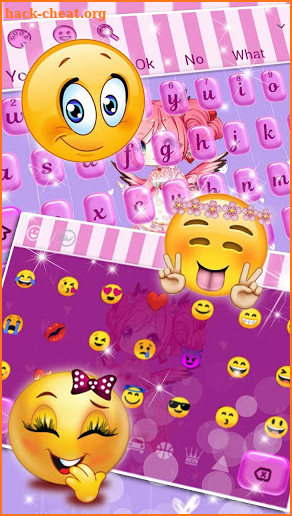 Cute Kawai Girl Keyboard theme screenshot