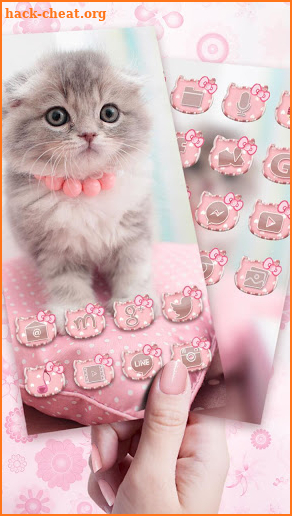 🐱Cute Kitty Cat Launcher Theme Live HD Wallpapers screenshot