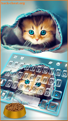 Cute Kitty Keyboard Theme screenshot
