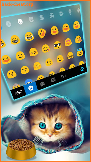 Cute Kitty Keyboard Theme screenshot