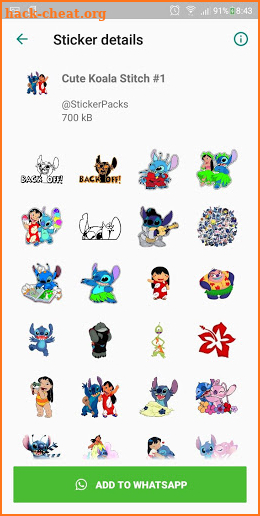 Cute Koala Stitch & Friend Stickers for WhatsApp screenshot