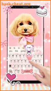 Cute little dog keyboard theme screenshot