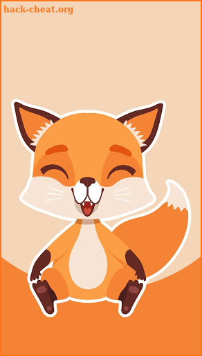 Cute Little Fox Stickers - WAStickerApps screenshot