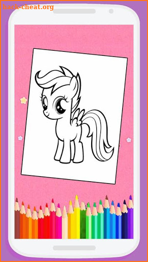 Cute Little Pony Coloring Book screenshot