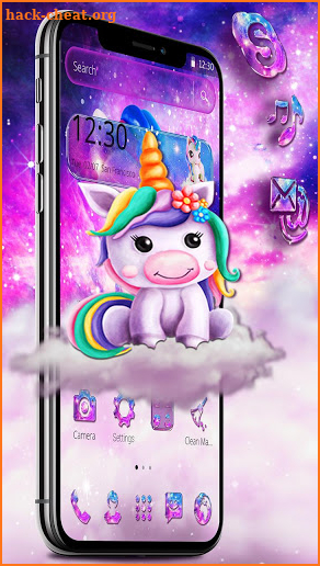 Cute little unicorn theme screenshot