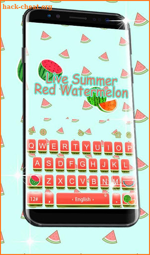 Cute Live Summer Watermelon Keyboard Theme screenshot