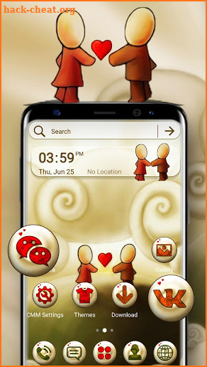 Cute Love Launcher Theme screenshot