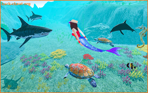 Cute Mermaid World Vs Turtles – Sea World Games screenshot