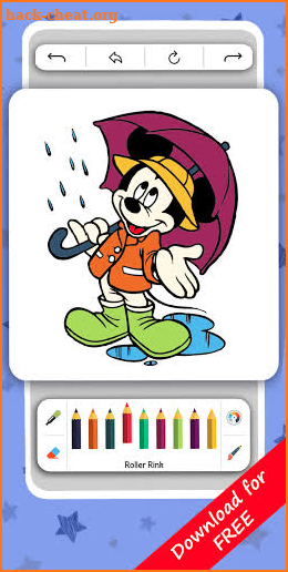 Cute Micke Coloring Book game screenshot