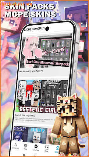 Cute Mods for Girls for MCPE screenshot