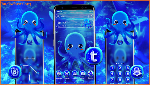 Cute Octopus Theme screenshot