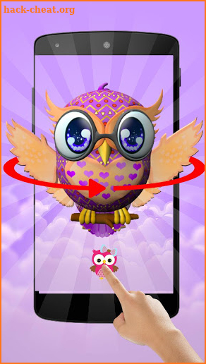 Cute Owl 3D Theme screenshot