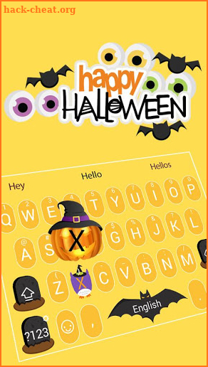 Cute Owl Halloween keyboard screenshot