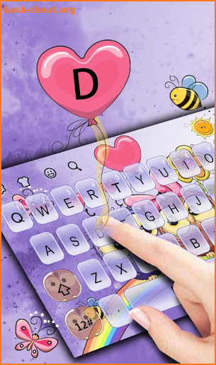 Cute Owl Keyboard Theme screenshot