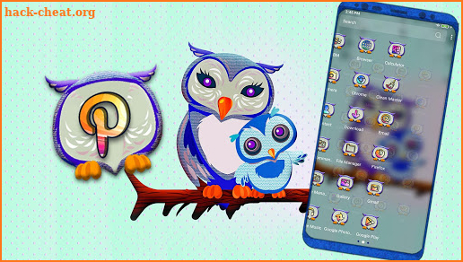 Cute Owl Launcher Theme screenshot