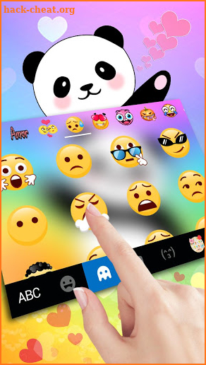 Cute Panda Coming Keyboard Theme screenshot