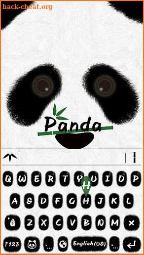 Cute Panda Keyboard Theme screenshot