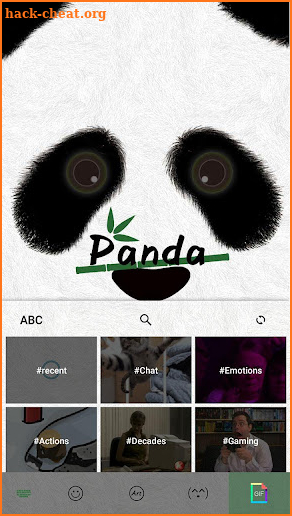Cute Panda Keyboard Theme screenshot