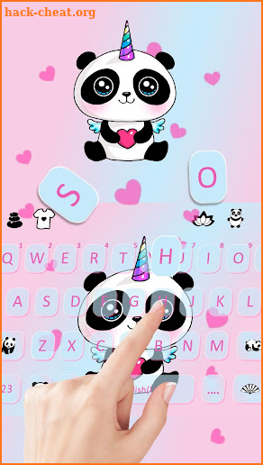 Cute Panda Keyboard Themes screenshot