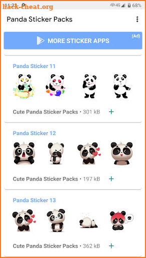 Cute Panda Sticker Kawaii - WAStickerApps screenshot