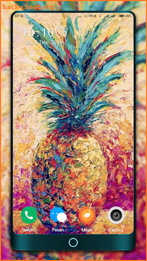 Cute Pineapple Wallpaper screenshot