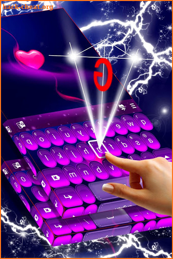 Cute Pink Heart Keyboard screenshot