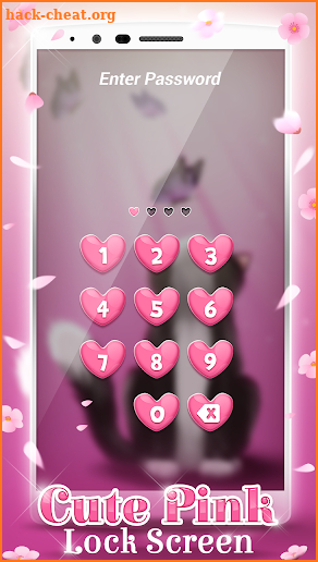 Cute Pink Lock Screen screenshot